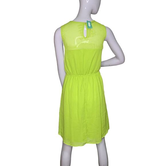 Maurices NWT Dress Sleeveless Pullover Full Lining Lime Green Size L - Picture 6 of 16